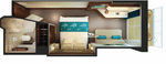 Spa каюта с балконом (B9)