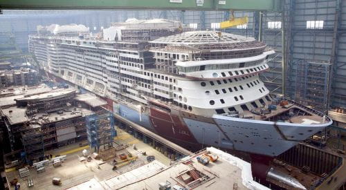 Строительство нового лайнера Spectrum of the Seas[видео]