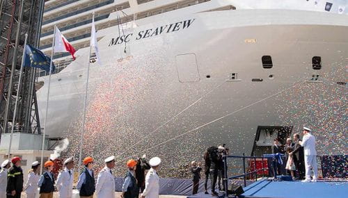 MSC Seaview отправляется в свой первый круиз